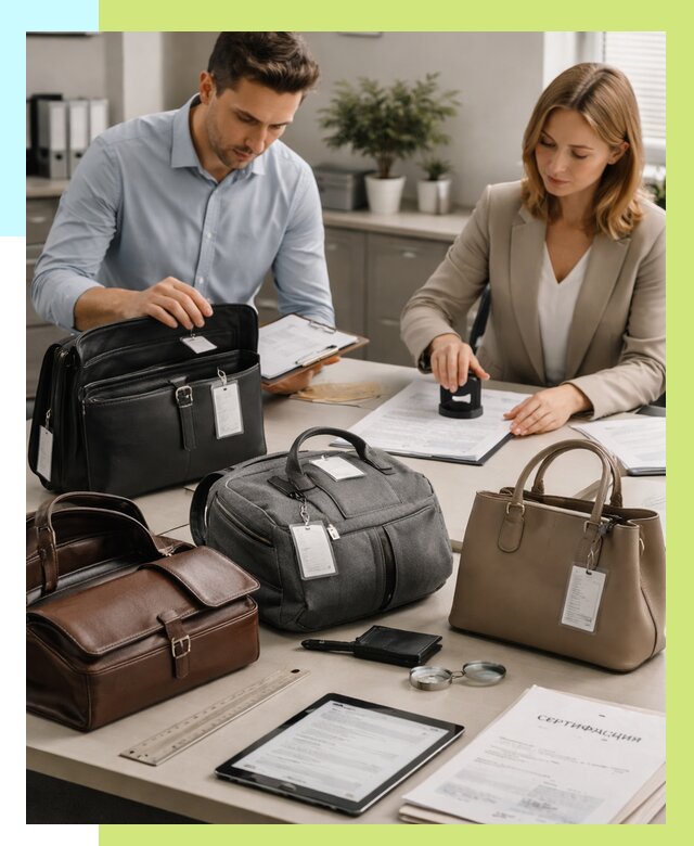 Сертификация сумок в Шебекине от 7636 руб. | Алешин-Шбк