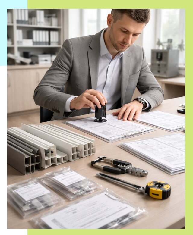 Сертификация ПВХ продукции в Шебекине от 8654 р., Алешин-Шбк