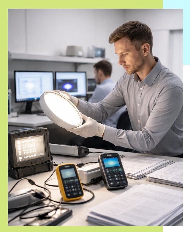 Сертификация светильников в Шебекине: испытания и оформление