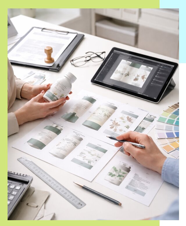 Профессиональная разработка дизайна и текста этикетки продукции в Шебекине